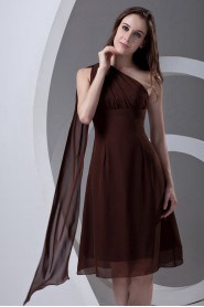 Chiffon Asymmetrical A Line Dress