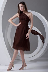 Chiffon Asymmetrical A Line Dress