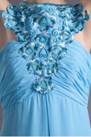 Chiffon Jewel Column Dress