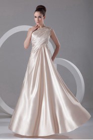 Silk Asymmetrical Column Dress