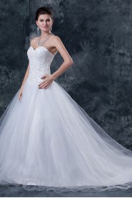 Tulle and Satin Sweetheart Ball Gown