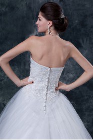 Tulle and Satin Sweetheart Ball Gown