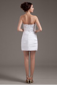 Satin Strapless Short Dress