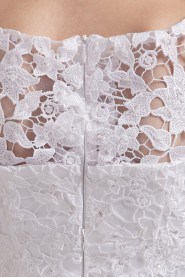 Lace Off-the-Shoudler Short A-line Dress with 