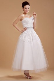 Tulle Sweetheart Ankle-Length A-line Dress