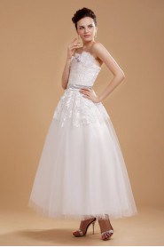 Tulle Sweetheart Ankle-Length A-line Dress
