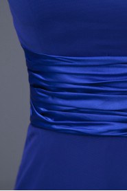 Chiffon V-Neckline Floor Length A-line Dress with Beaded
