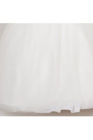 Satin High Collar Neckline Floor Length Ball Gown with Sequins