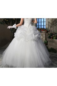 Satin Sweetheart Floor Length Ball Gown with Sequins