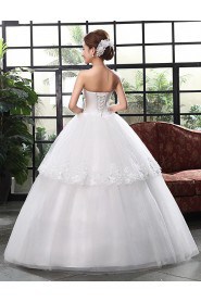 Lace and Tulle sweetheart Ball Gown Dress with Beading and Bow