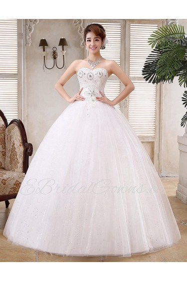 Lace and Tulle sweetheart Ball Gown Dress with Beading