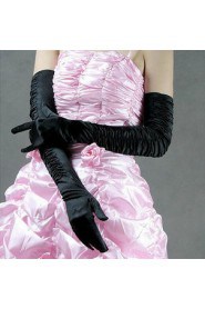 Satin Fingertips Opera Length Wedding Gloves