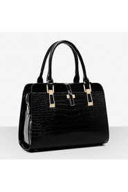 Women Patent Leather Flap Shoulder Bag / Tote Beige / Blue / Black / Burgundy