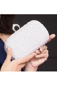 Metal Wedding/Special Occasion Clutches/Evening Handbags with Rhinestones/Imitation Pearls (More Colors)
