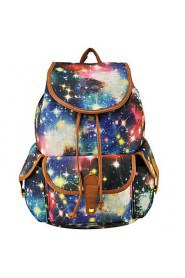 Women Sports / Shopping Canvas Toggle Backpack