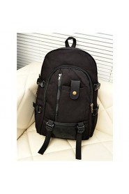 Unisex Canvas Bucket Backpack Green / Brown / Black / Khaki