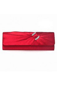 Silk With Crystal/ Rhinestone Evening Clutches More Colors Available