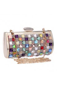 Women Polyester / Metal Minaudiere Clutch / Evening Bag Multi color