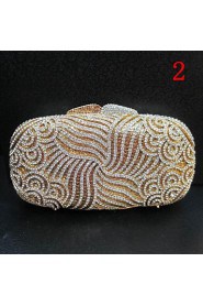 Fashion Crystal Clutch Handbag for Women Handmade Products Mainly in Kind