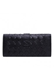Women's PU Long Wallet/Card/Clutch bag Black