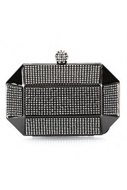 Charming Metal with Crystal Evening Handbag/Clutches(More Colors)
