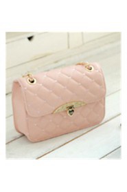 Women PU Baguette Shoulder Bag White / Pink / Black