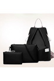 Women Nylon Bucket Backpack / Travel Bag Purple / Blue / Red / Black / Burgundy