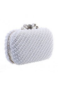 Women Imitation Pearl Shoulder Bag / Clutch / Evening Bag / Wristlet White / Black / Champagne