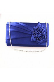 Women's Rose Silk Evening Bag Sapphire Blue Red Green