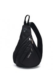 Men Functional Cool Style Chest Bag Pack Modern Style Big Capacity Outside Black Messenger Bag T509