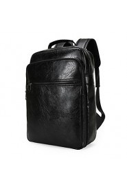 New Men Women Leather Backpack Large Capacity Rucksack Satchel Shoulder Bag