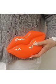 Women Acrylic Sexy Lip Shape Evening Party Bags Clutches