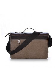 Vintage Men Women Canvas Laptop Briefcase Handbag