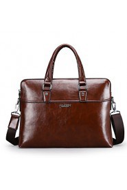Men Other Leather Type Formal / Office & Career Tote Brown / Black