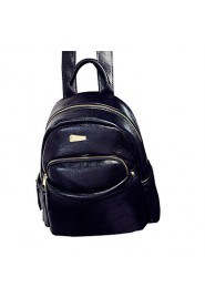 Women Casual PU Zipper Backpack
