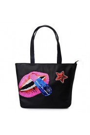 han edition tide one shoulder leisure sequins tote bags