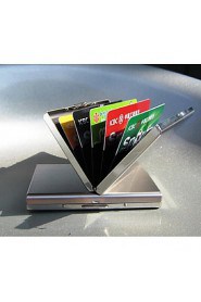 Unisex's Metal Professioanl Use Card & ID Holder Silver