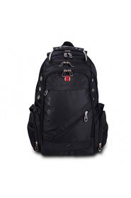 Unisex Nylon Bucket Backpack Red / Gray / Black