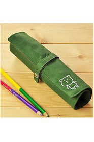 Women Professioanl Use Canvas Cosmetic Bag Blue / Green / Yellow / Red