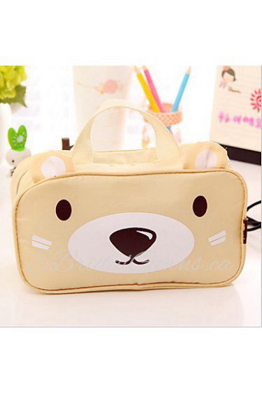New Girls Cute Zipper Cosmetic Bags Small Makeup Bag Cartoon Bear Wash Bag Portable Travel Toiletry Bag Package