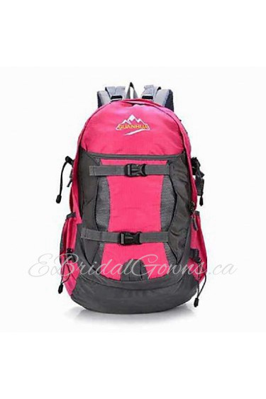 Men Canvas / Nylon Sports / Outdoor Backpack / Sports & Leisure Bag / Travel Bag Blue / Yellow / Red / Black