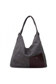 Women Formal / Casual / Office & Career / Shopping Canvas Shoulder Bag Blue / Brown / Gray / Burgundy