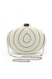 Women's Handmade High grade Oval Pearl Diamonds Party/Evening Bag