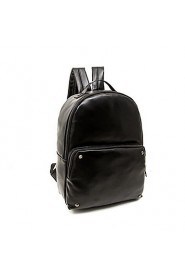 Unisex PU Bucket Backpack Brown / Black