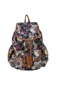 Women Outdoor / Shopping Canvas Toggle Backpack