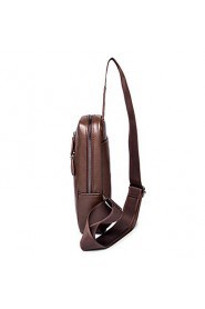 Men Formal / Sports / Casual / Outdoor / Office & Career / Shopping Poly urethane Cross Body Bag Brown