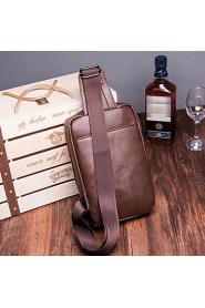 Men Formal / Sports / Casual / Outdoor / Office & Career / Shopping Poly urethane Cross Body Bag Brown