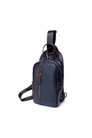Men Formal / Sports / Casual / Outdoor / Office & Career / Shopping PU / Poly urethane Cross Body Bag Blue / Black