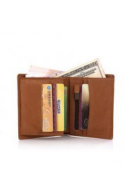 Men's Korean version of the New Retro hand short leather wallet card package