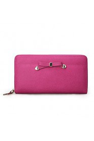 Women Cowhide Bi fold Evening Bag / Wallet / Card & ID Holder / Business Card Holder / Checkbook Wallet